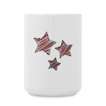 CHRISTMAS. MERRY CHRISTMAS. STAR. MERRY CHRISTMAS - Large Mug 440 ml - white - Front