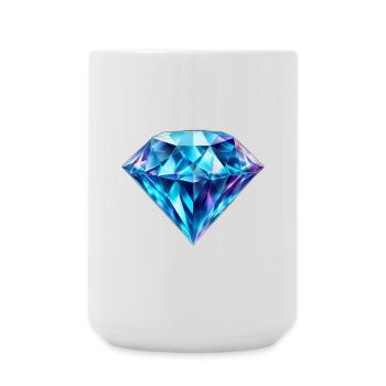 Diamant - Große Tasse 440 ml - Weiß - Vorne