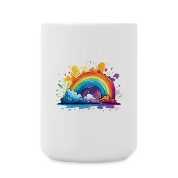 Votre arc-en-ciel - Grande tasse 440 ml - blanc - Devant