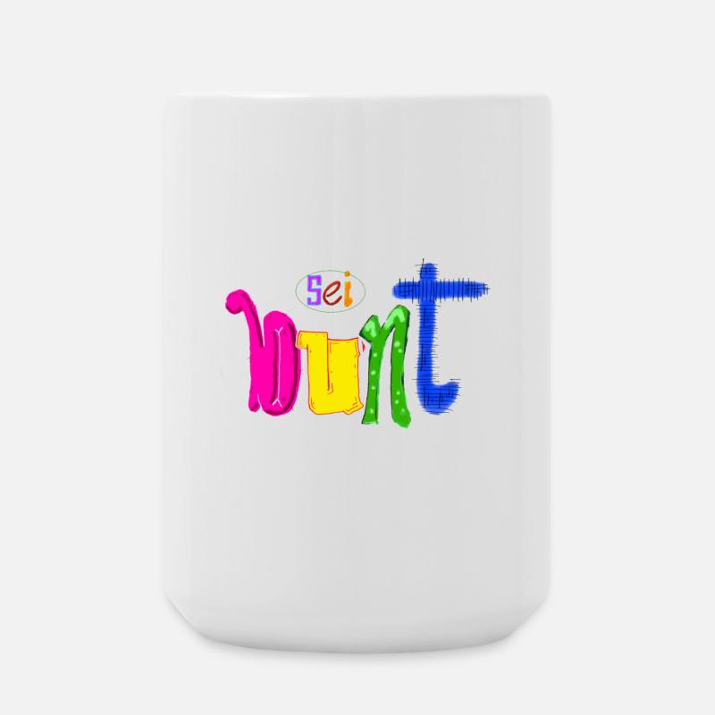 Bunt - Große Tasse 440 ml - Weiß