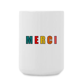 GELIEBTE. VIELEN DANK. DANKE HERRIN - Große Tasse 440 ml - Weiß - Vorne