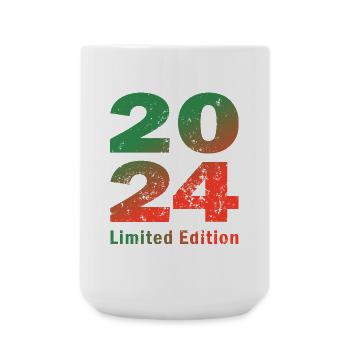Né en 2024, combinaison en édition limitée - Grande tasse 440 ml - blanc - Devant