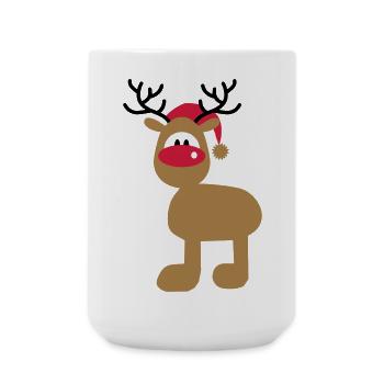 Weihnachten - Große Tasse 440 ml - Weiß - Vorne