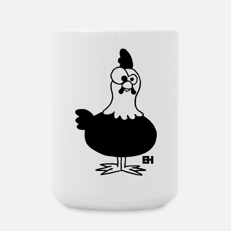 Chicken - Hen - Large Mug 440 ml - white