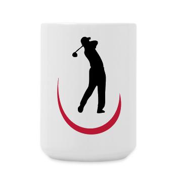 golf - Große Tasse 440 ml - Weiß - Vorne