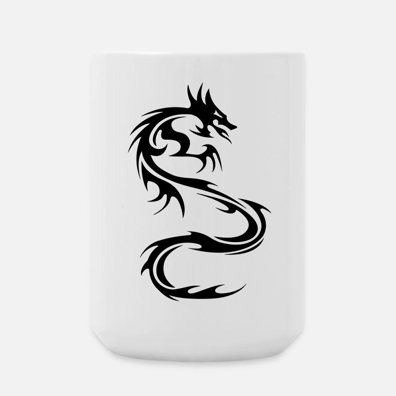 dragon - Large Mug 440 ml - white