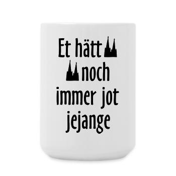 Et hätt noch immer jot jejange Köln Spruch Sprüche - Große Tasse 440 ml - Weiß - Vorne