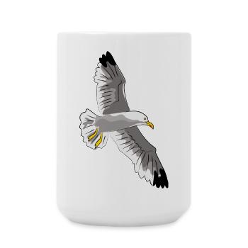 gull - Large Mug 440 ml - white - Front