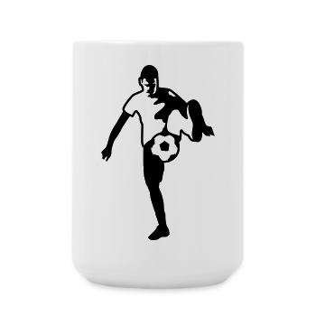 football - Large Mug 440 ml - white - Front
