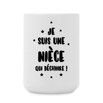 Nichte / Neffe / Onkel / Tante - Große Tasse 440 ml - Weiß - Vorne