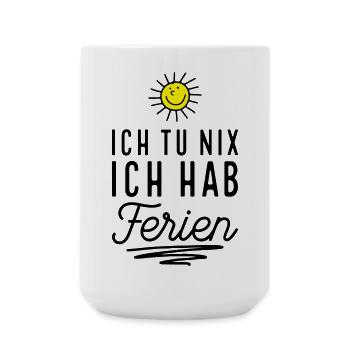 Endlich Ferien - Große Tasse 440 ml - Weiß - Vorne