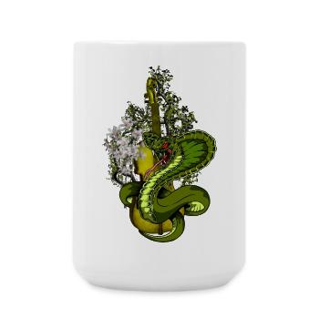 Wunderbar geige Geige - Große Tasse 440 ml - Weiß - Vorne