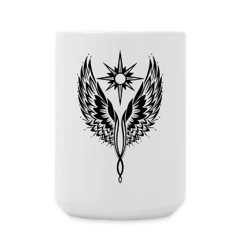 Angel Wing Angel Wing Archangel - Large Mug 440 ml - white - Front