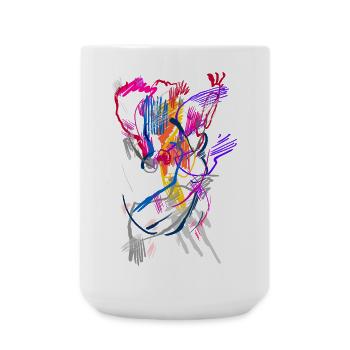 Kunst - Große Tasse 440 ml - Weiß - Vorne