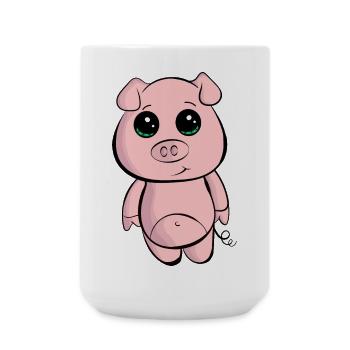 Little Baby Pig - Large Mug 440 ml - white - Front
