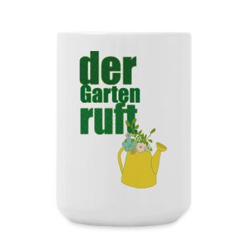 der garten ruft - Große Tasse 440 ml - Weiß - Vorne