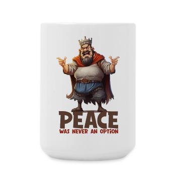 Funny King – Peace Fantasy RPG Design - Large Mug 440 ml - white - Front