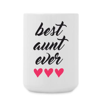 Beste Tante aller Zeiten - Große Tasse 440 ml - Weiß - Vorne