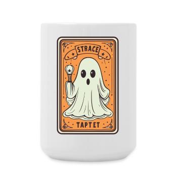 Tarot Karte Geist mit Stock - Große Tasse 440 ml - Weiß - Vorne