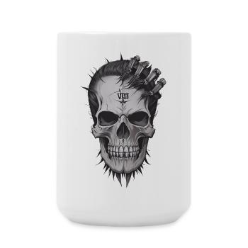 Cool Skull - Große Tasse 440 ml - Weiß - Vorne