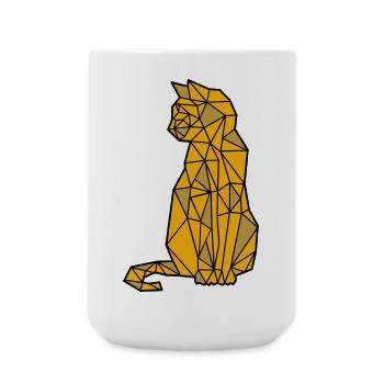Chat Chat Chemise Chat Chat Propriétaire - Grande tasse 440 ml - blanc - Devant