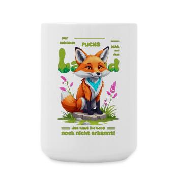Der schlaue Fuchs vom Land - Große Tasse 440 ml - Weiß - Vorne