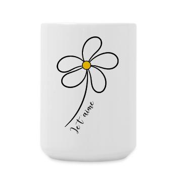VALENTINSTAG. Junggesellinnenabschied. ICH LIEBE DICH. ICH LIEBE DICH. LIEBE - Große Tasse 440 ml - Weiß - Vorne