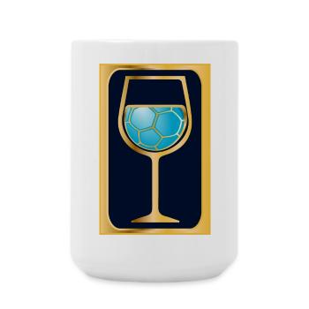 Handball Wine - Large Mug 440 ml - white - Front