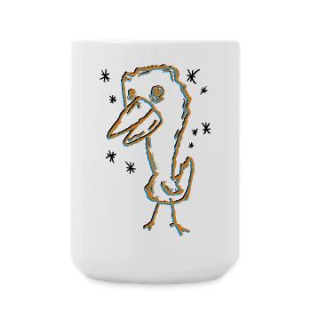 Wild Bird - Large Mug 440 ml - white - Front