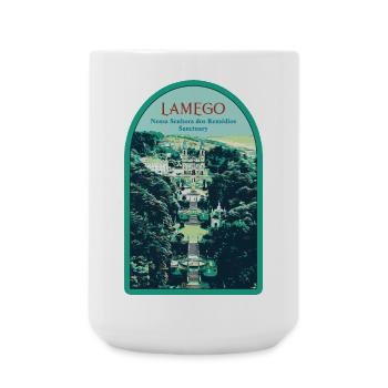 Lamego, Sanctuaire Notre-Dame-des-Remèdes - Grande tasse 440 ml - blanc - Devant