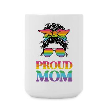 LGBT Pride Month - Stolze Mutter - Große Tasse 440 ml - Weiß - Vorne