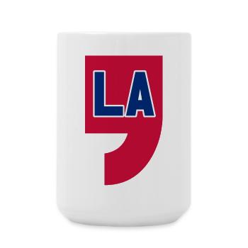 COMMA LA, CAMALA HARRIS FOR PRESIDENT 2024 - Large Mug 440 ml - white - Front