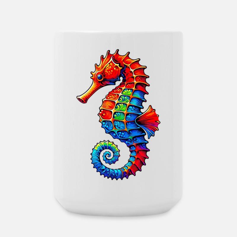 Seepferdchen - Große Tasse 440 ml - Weiß