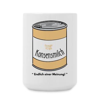 Konsensmilch - Große Tasse 440 ml - Weiß - Vorne