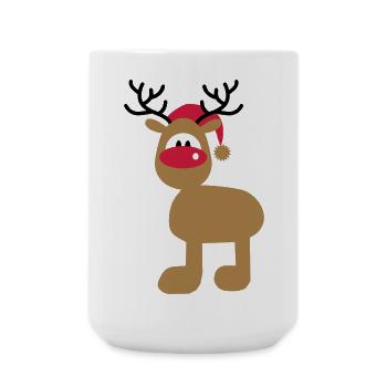Weihnachten - Große Tasse 440 ml - Weiß - Vorne