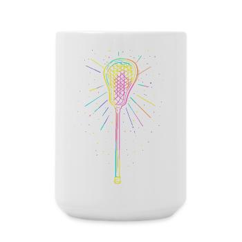 Lacrosse sticks - Large Mug 440 ml - white - Front