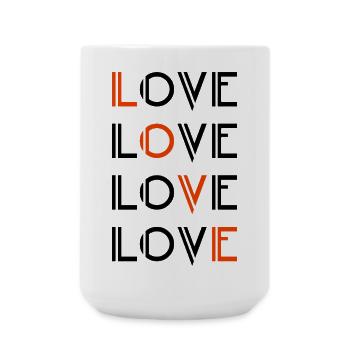 Love / Liebe - Large Mug 440 ml - white - Front