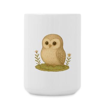Nordic Forest - Owl - Large Mug 440 ml - white - Front