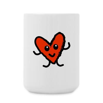 LOVE. COUPLE. JUST MARRIED. Bachelorette party. VALENTINE'S DAY. - Large Mug 440 ml - white - Front