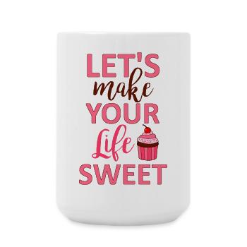 Rendons votre vie douce - Grande tasse 440 ml - blanc - Devant