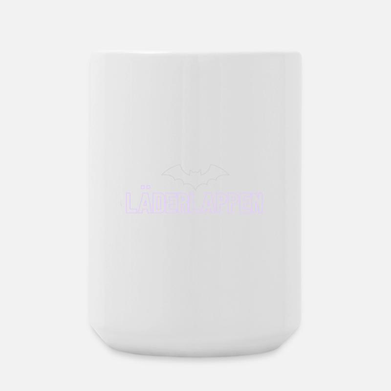 Lila Bat Neon Schriftdesign - Große Tasse 440 ml - Weiß