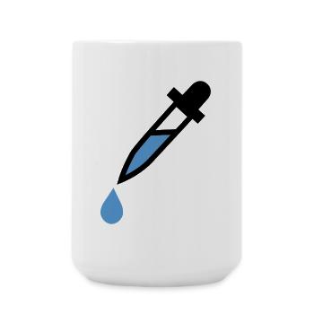 Pipette dropping glass Dosierung - Große Tasse 440 ml - Weiß - Vorne