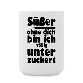 Süßer, Liebe, Paar, verliebt, lustig, Geschenk - Große Tasse 440 ml - Weiß - Vorne