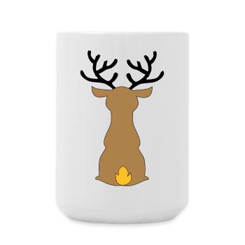 Weihnachten - Große Tasse 440 ml - Weiß - Vorne