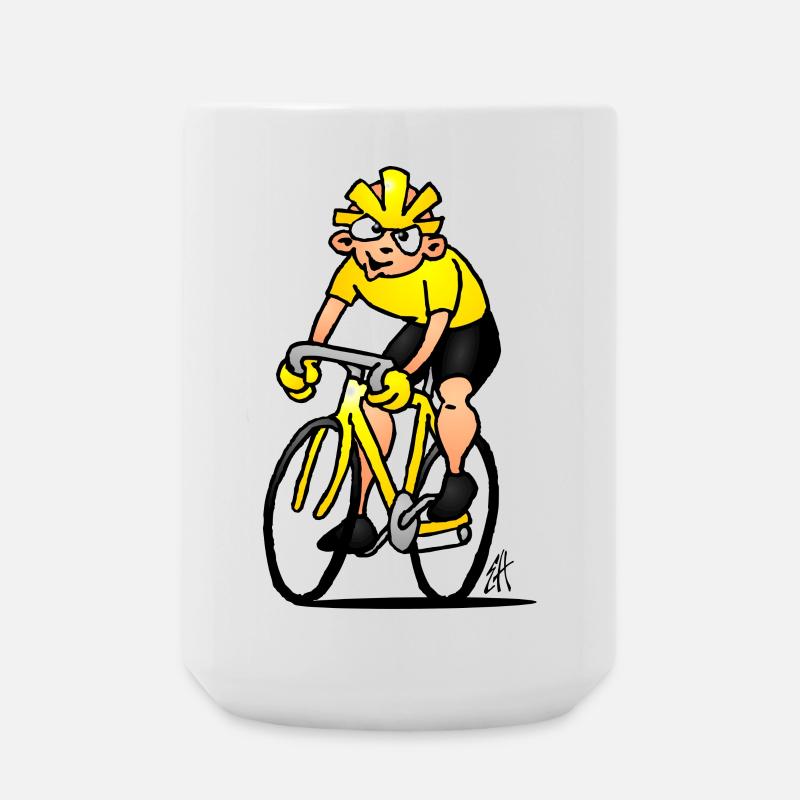 Radfahrer - Radsport - Große Tasse 440 ml - Weiß
