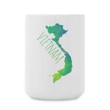 Vietnam - Große Tasse 440 ml - Weiß - Vorne
