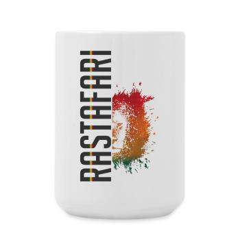 Rastasplash Design - Große Tasse 440 ml - Weiß - Vorne
