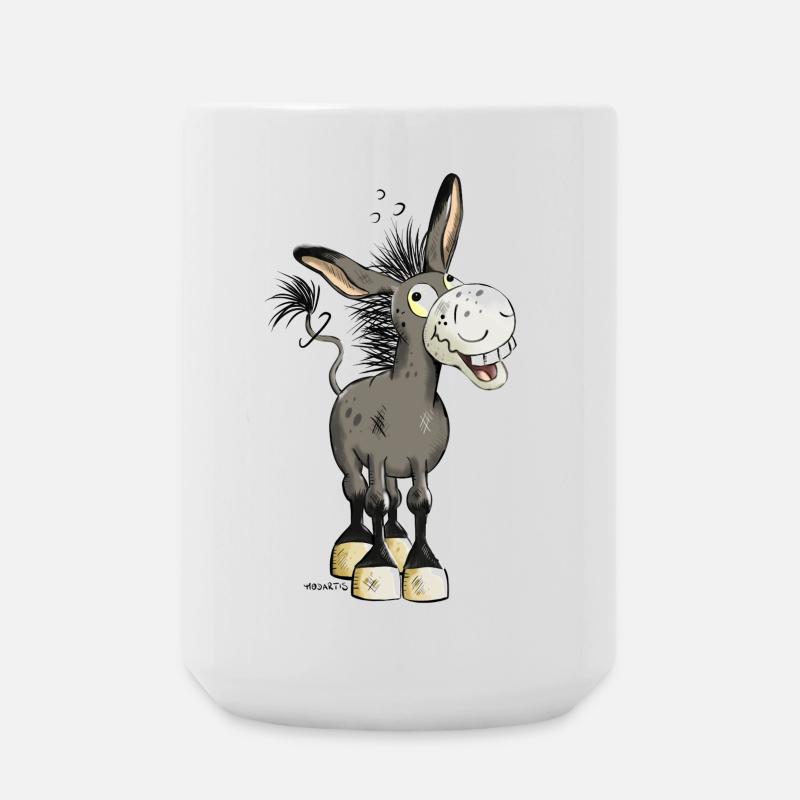 Smiling Donkey - Large Mug 440 ml - white