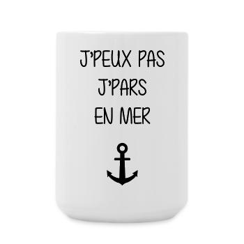 Sailor / Marine / Marin / Boat / Sea / Navy - Large Mug 440 ml - white - Front