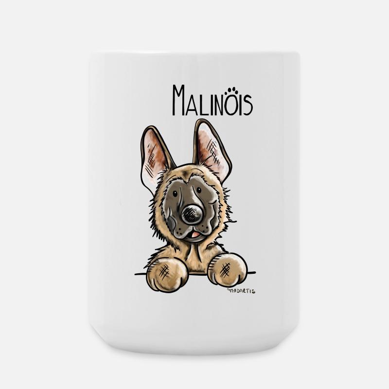 Süßer Malinois - Große Tasse 440 ml - Weiß